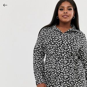 Abstract Animal-Print dress